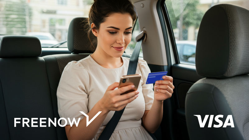FreeNow + Visa